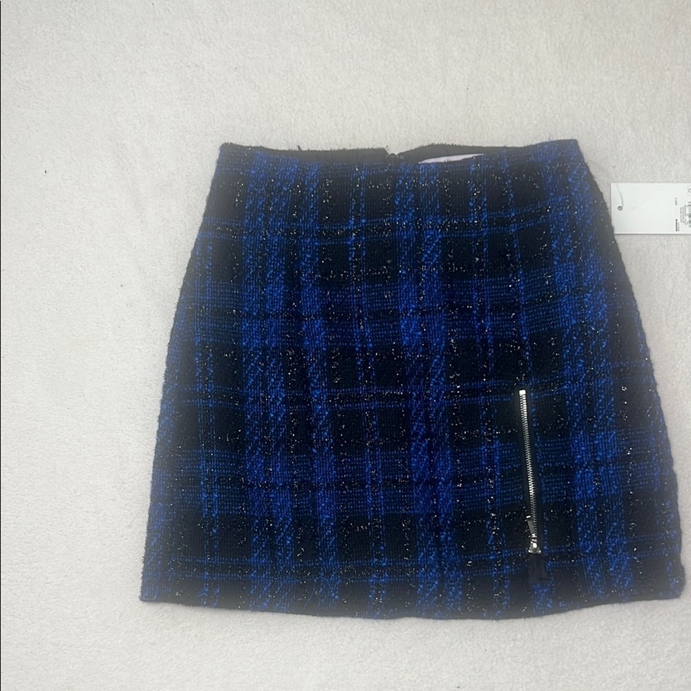 SO Blue and Black Pencil Mini Skirt for Casual Wear Size 5